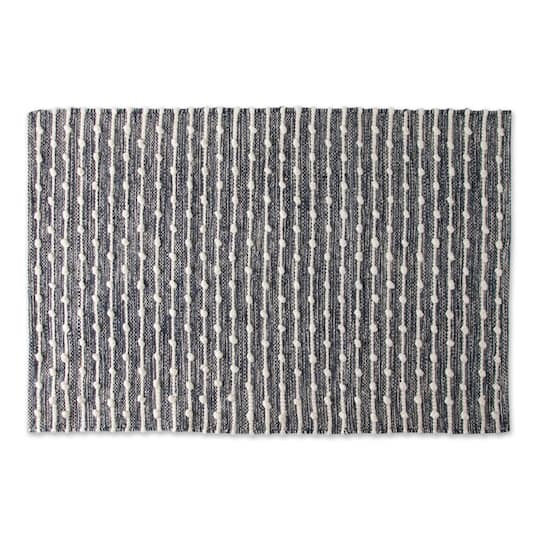 DII® French Blue Recycled Cotton Loop Rug, 2ft. x 3ft.